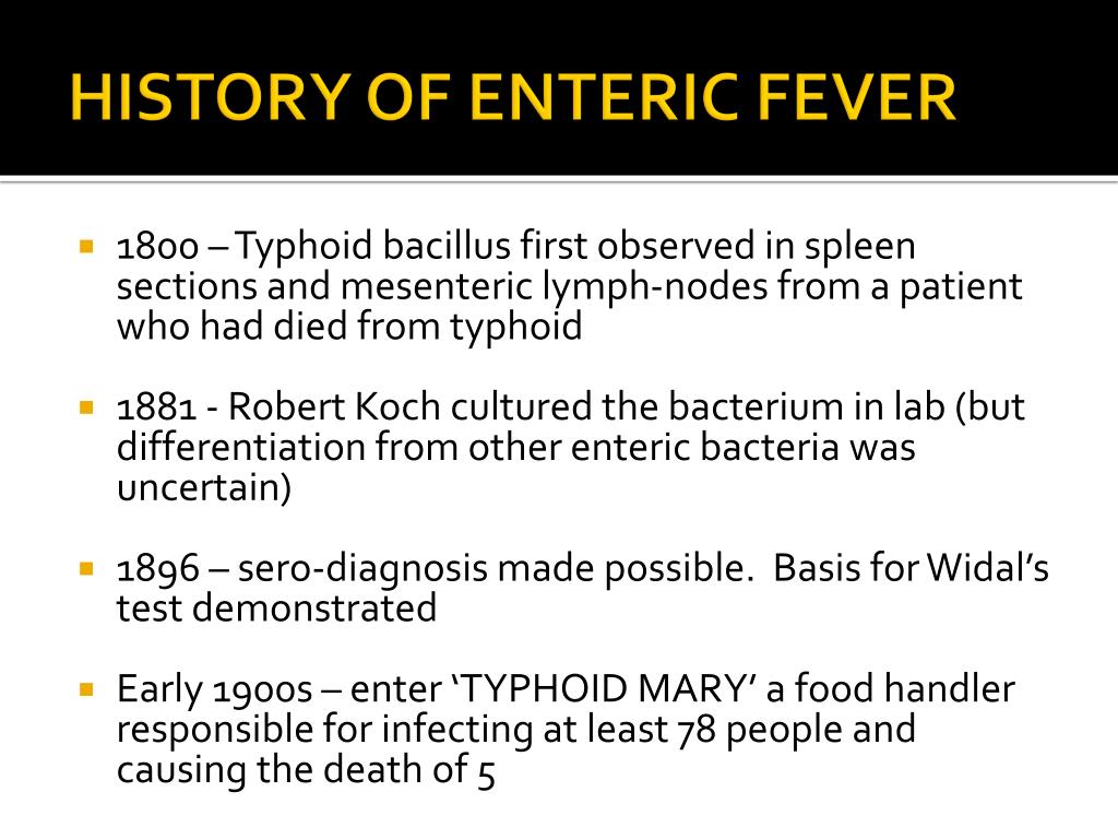 Enteric Fever