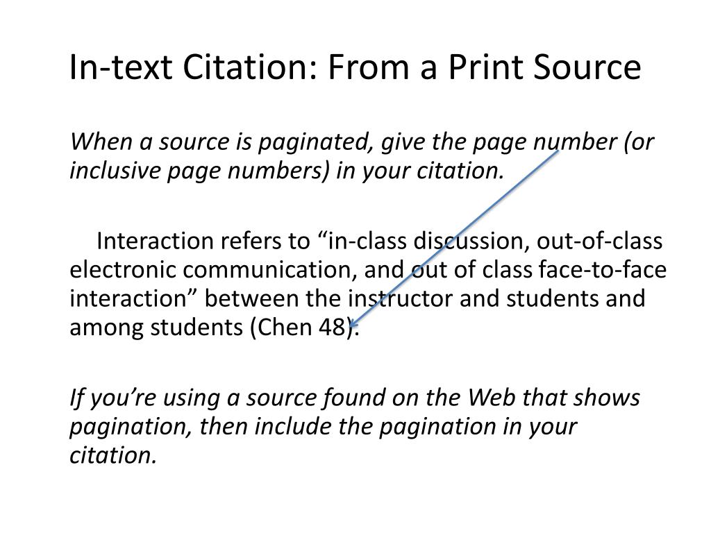 how to cite a source in presentation