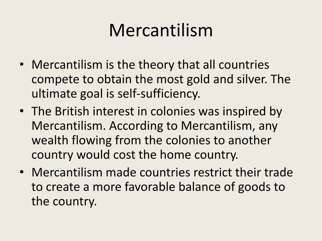 Mercantilism - Salem Wiki