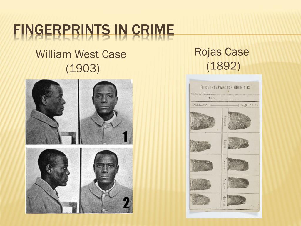fingerprinting historical crime case study