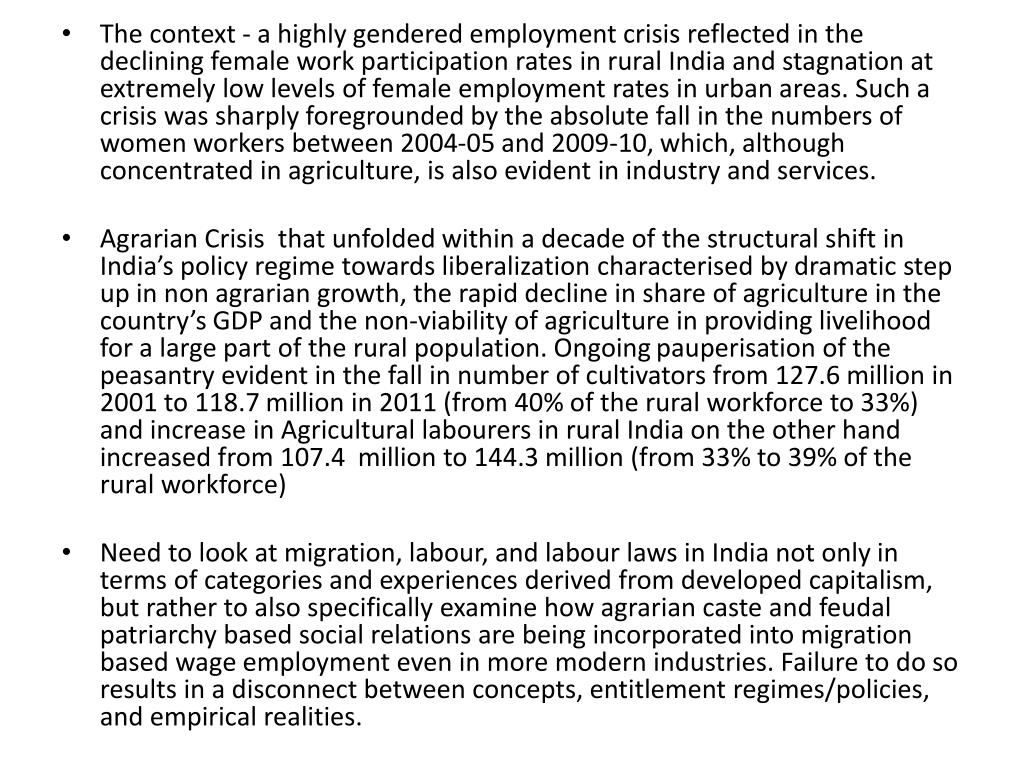 PPT - Gender and Migration in 21st Century India: Analyzing Female ...