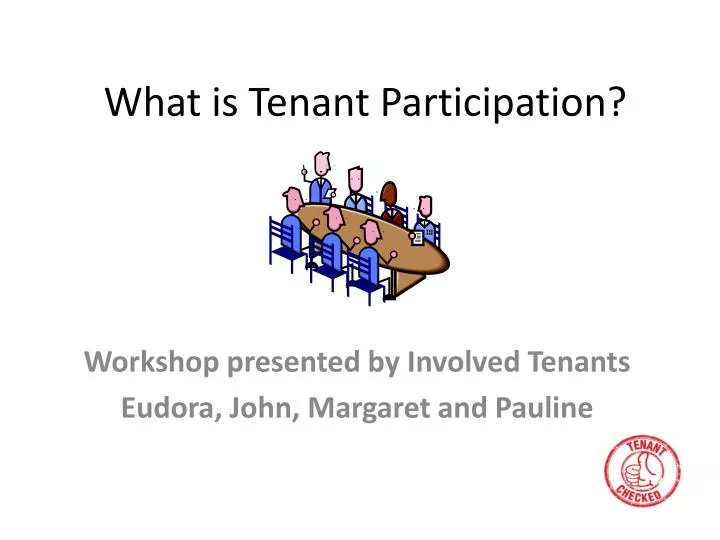 Tenant participation manager jobs