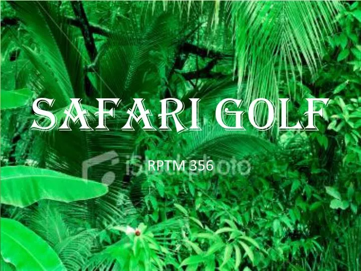 safari golf n.