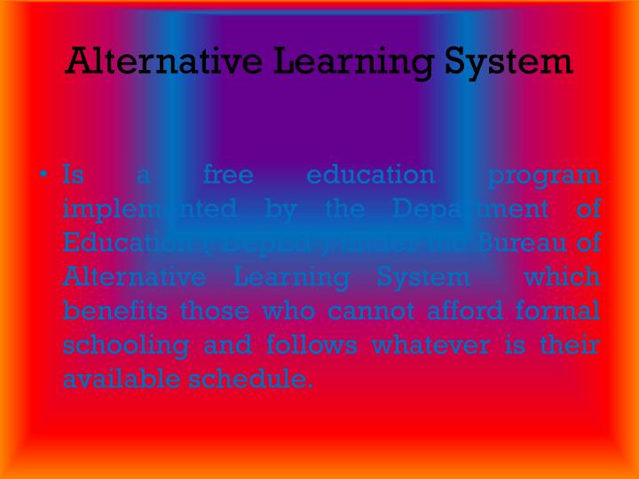 related literature about alternative learning system Academic programs in alternative education: literaturereview and accountability systems learning goals are. related literature about alternative learning system Academic programs in alternative education: literaturereview and accountability systems learning goals are.