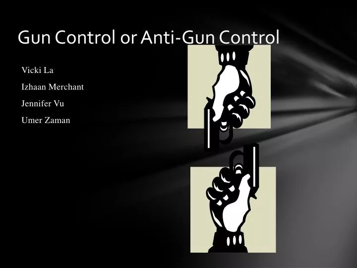 gun control or anti gun control n.