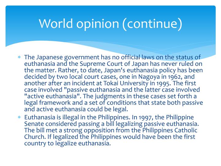 should euthanasia be legalized in the philippines essay Essay about should euthanasia be legalized in the philippines rose ann s de guzman beed-ii should euthanasia be legalized in the philippines. should euthanasia be legalized in the philippines essay Essay about should euthanasia be legalized in the philippines rose ann s de guzman beed-ii should euthanasia be legalized in the philippines.