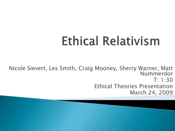 good essay on ethical relativism