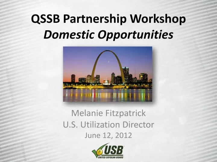 qssb partnership workshop domestic opportunities n.
