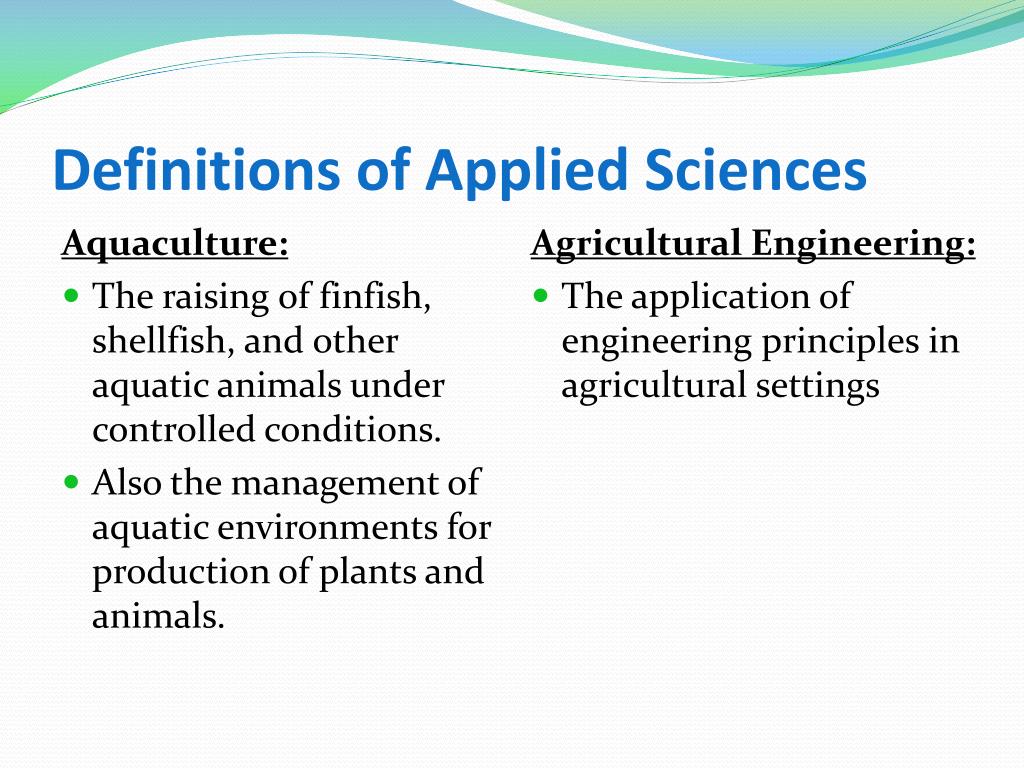 what is applied science
