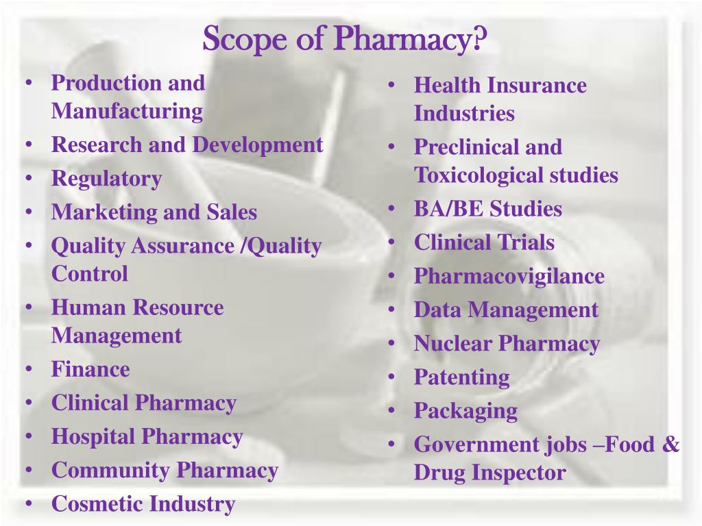 phd scope in pharmacy