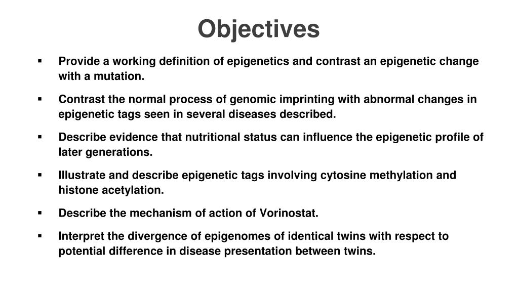 PPT - The Emerging Role of Epigenetics in Human Diseases PowerPoint ...