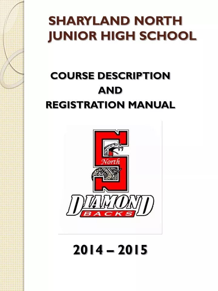 PPT SHARYLAND NORTH JUNIOR HIGH SCHOOL PowerPoint Presentation, free