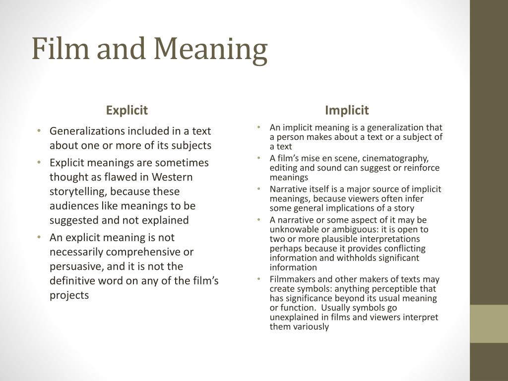 PPT Film and Meaning PowerPoint Presentation, free download ID 1606858