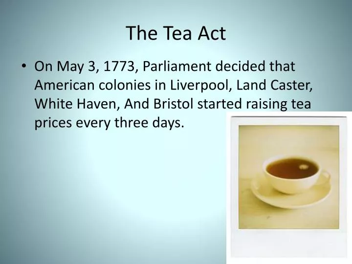 the tea act n.