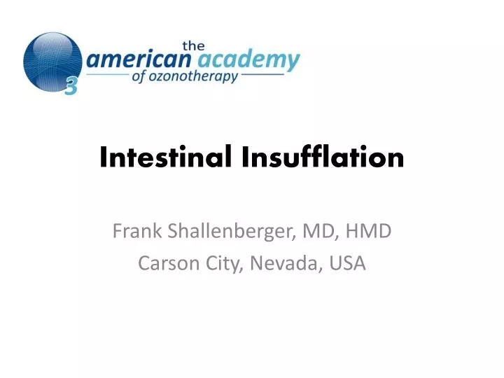 intestinal insufflation n.