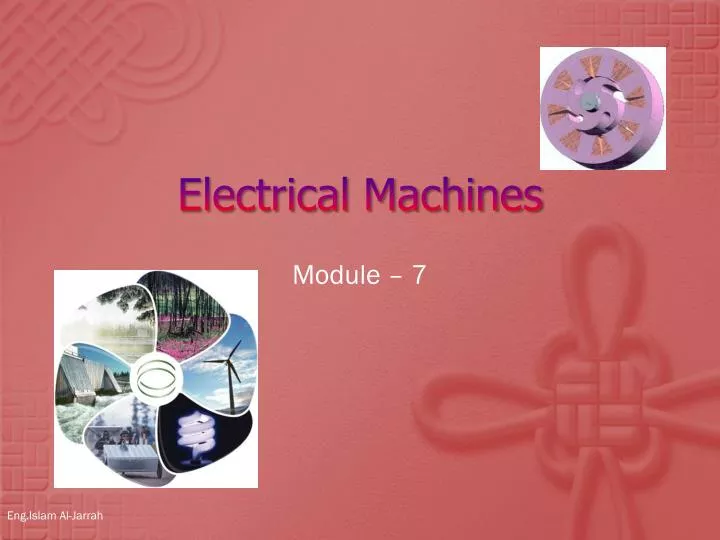powerpoint presentation on electrical machines