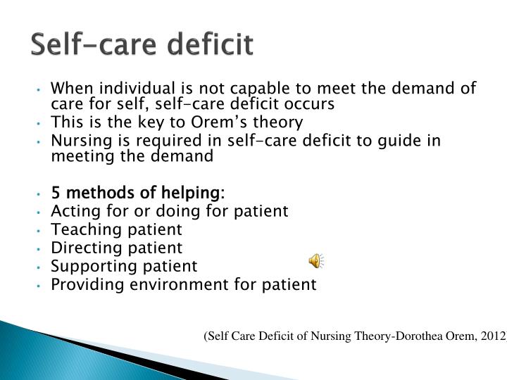 dorothea orems nursing theory essay Bestselling books: nursing concepts of practice, self- care theory in nursing: selected papers of dorothea orem dorothea orem: self-care deficit theory. dorothea orems nursing theory essay Bestselling books: nursing concepts of practice, self- care theory in nursing: selected papers of dorothea orem dorothea orem: self-care deficit theory.