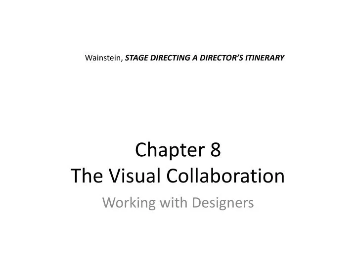 chapter 8 the visual collaboration n.
