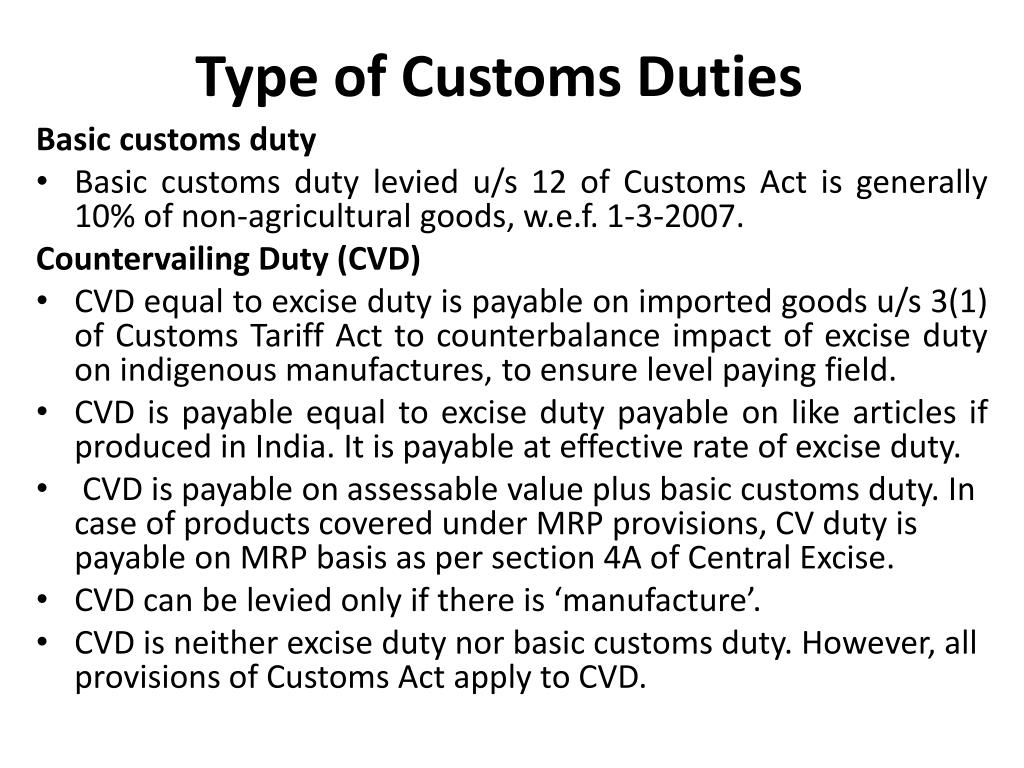 PPT - Basics of Custom Duty PowerPoint Presentation, free download - ID ...