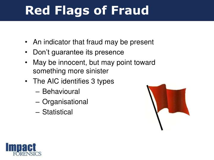 PPT - Red Flags Of Fraud What To Look For And Where! PowerPoint ...