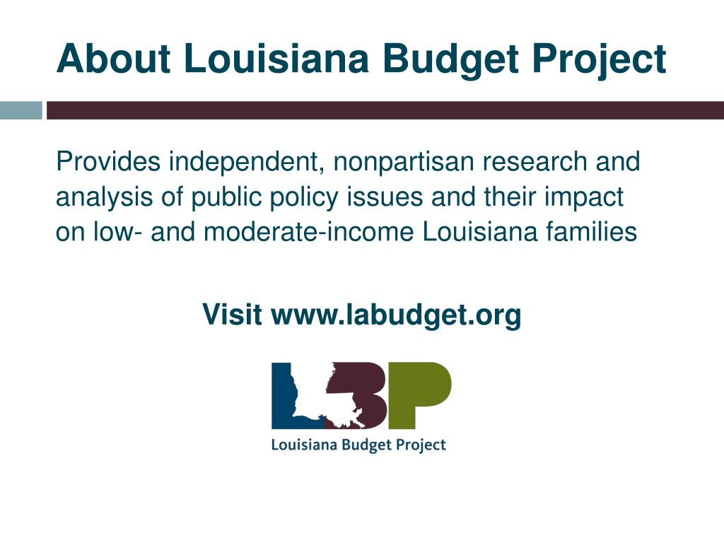 PPT Louisiana Budget Basics PowerPoint Presentation, free download