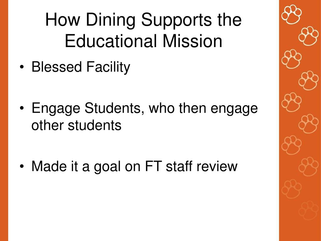 PPT - Campus Dining: a Hotbed for Sustainability Research and Course ...
