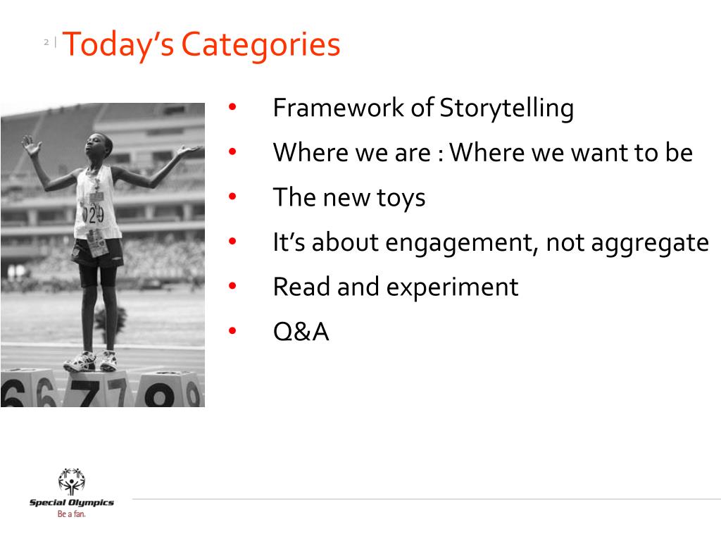 PPT - Elevating Special Olympics Through Social Media Storytelling ...