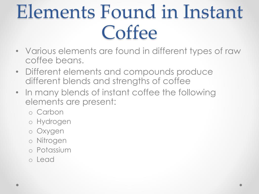 PPT Instant Coffee PowerPoint Presentation, free
