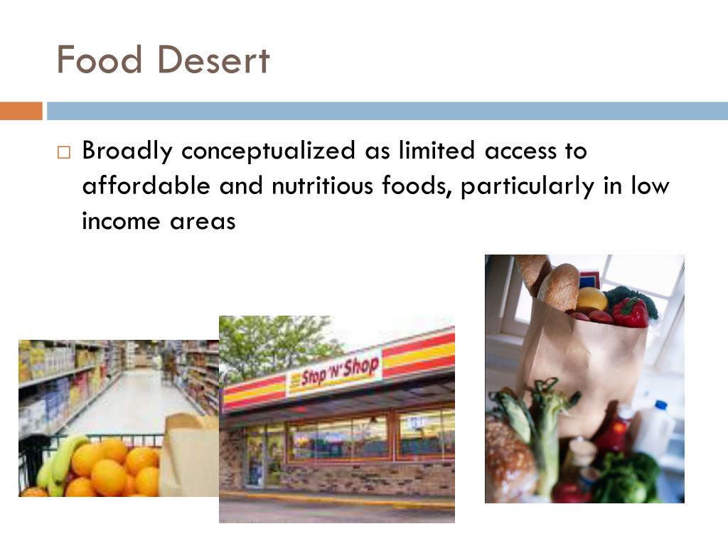 students assignments on food deserts