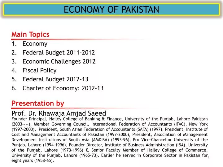economic challenges of pakistan essay outline