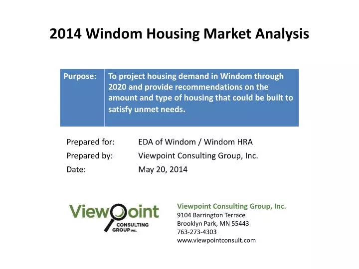 PPT - 2014 Windom Housing Market Analysis PowerPoint Presentation, Free ...