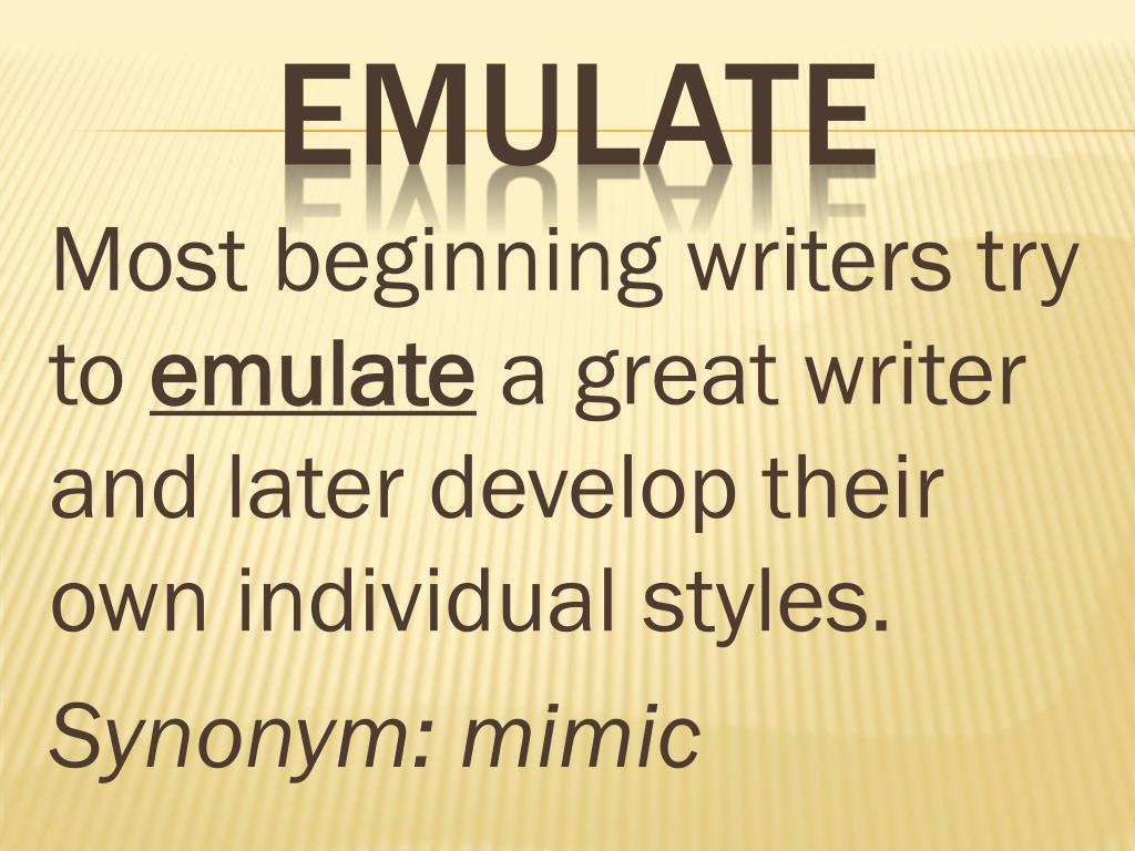 Emulated Meaning Emulated Meaning