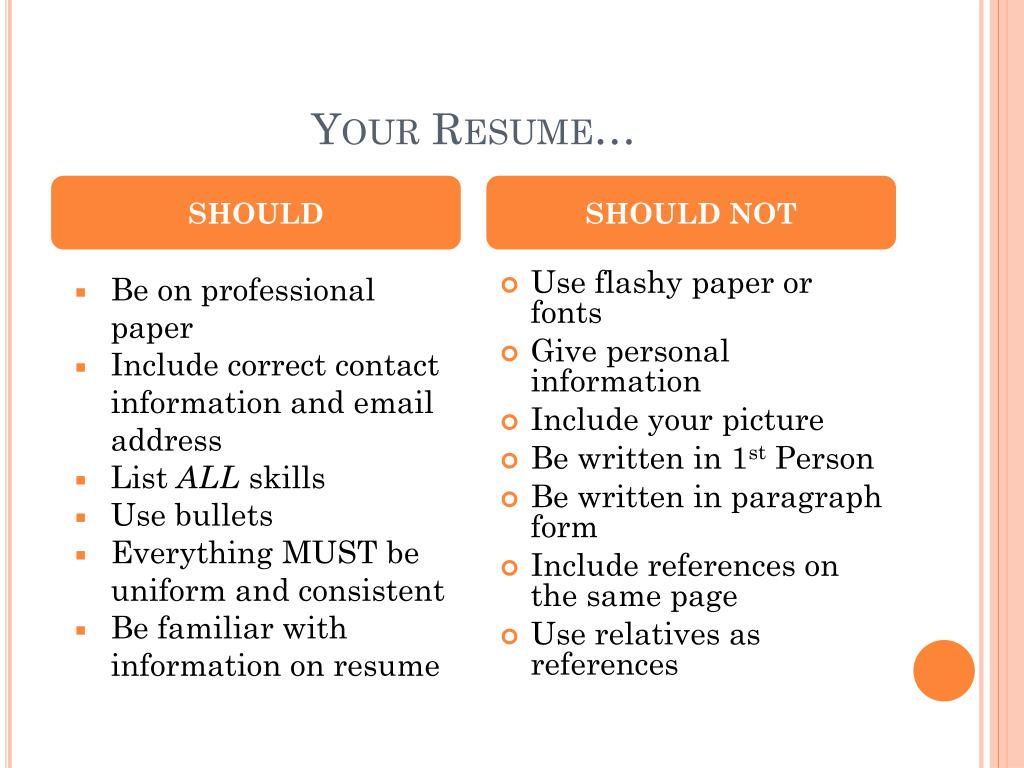 resume writing and interview skills powerpoint