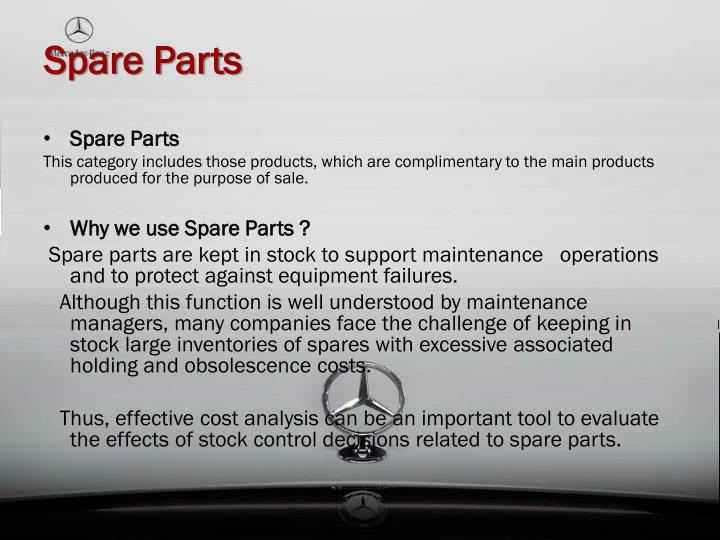 PPT SPARE PARTS INVENTORY MANAGEMENT PowerPoint Presentation ID1611952