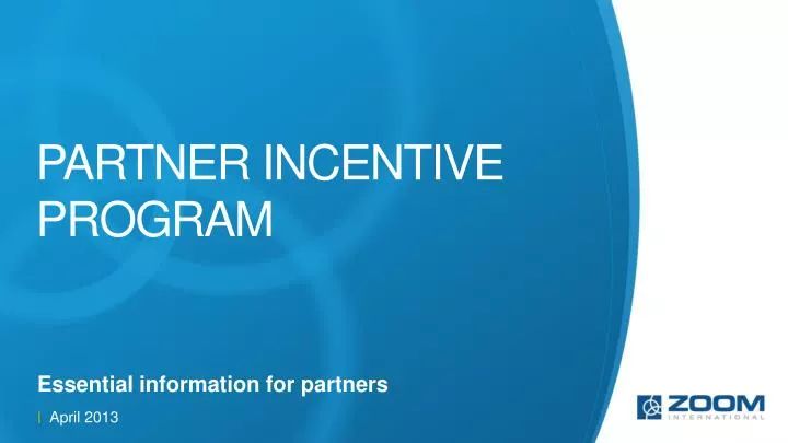 partner incentive program n.