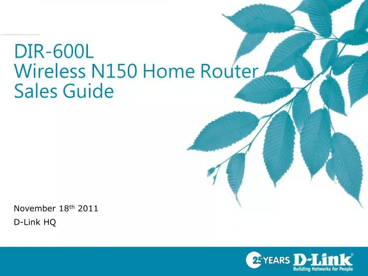 dir 600l wireless n150 home router sales guide n.
