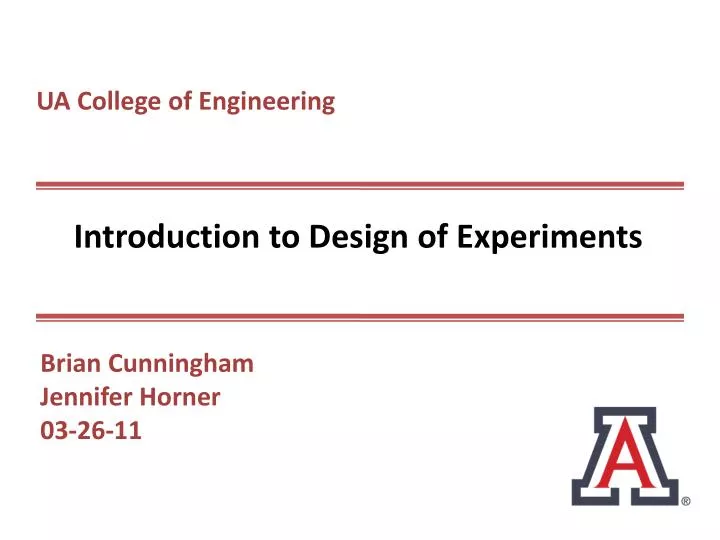 what is design of experiments