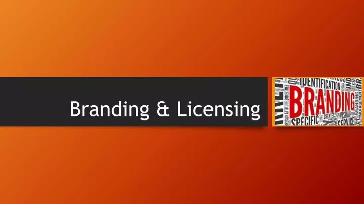 branding licensing n.