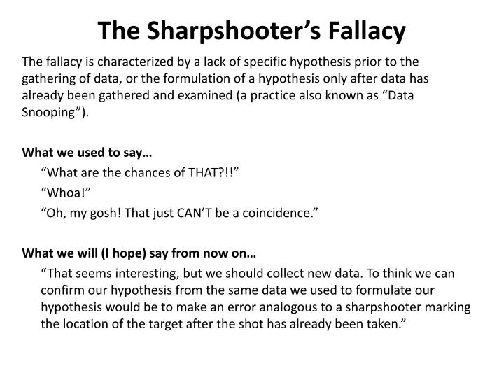 the texas sharpshooter fallacy the texas sharpshooter fallacy