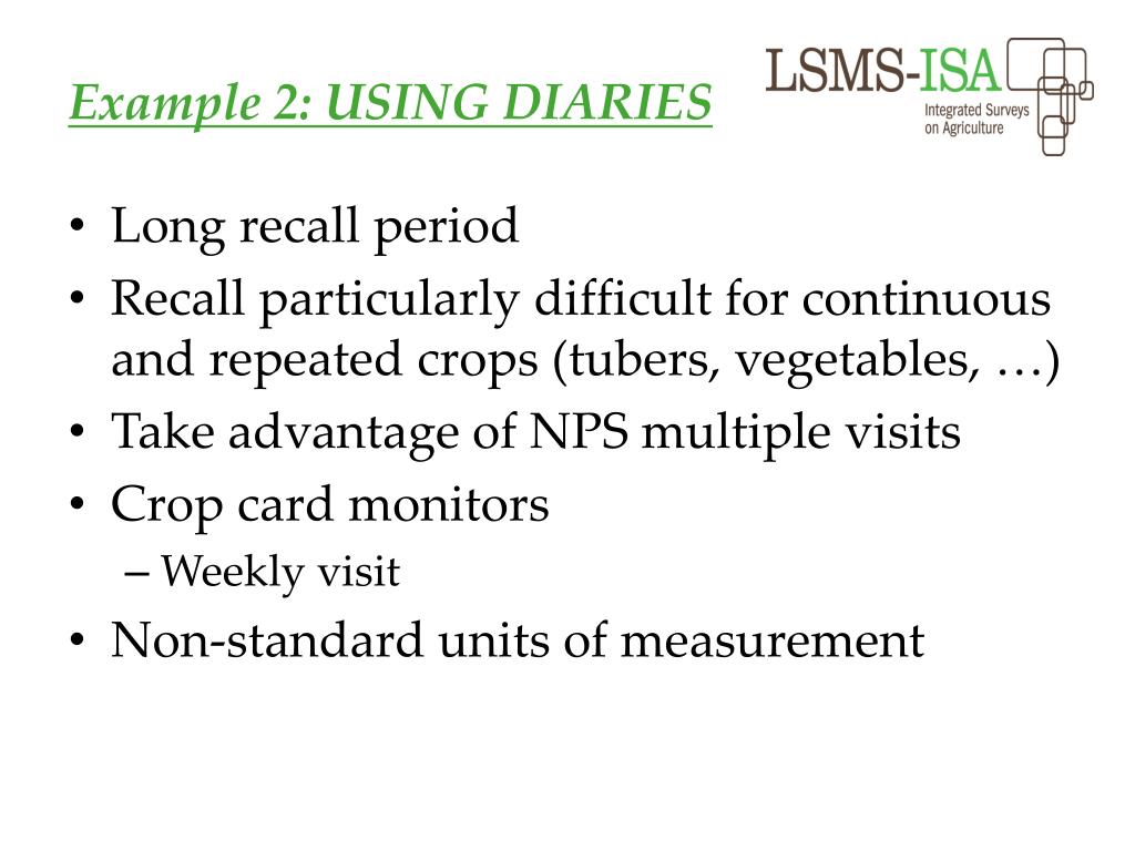 PPT Living Standards Measurement StudyIntegrated Surveys on