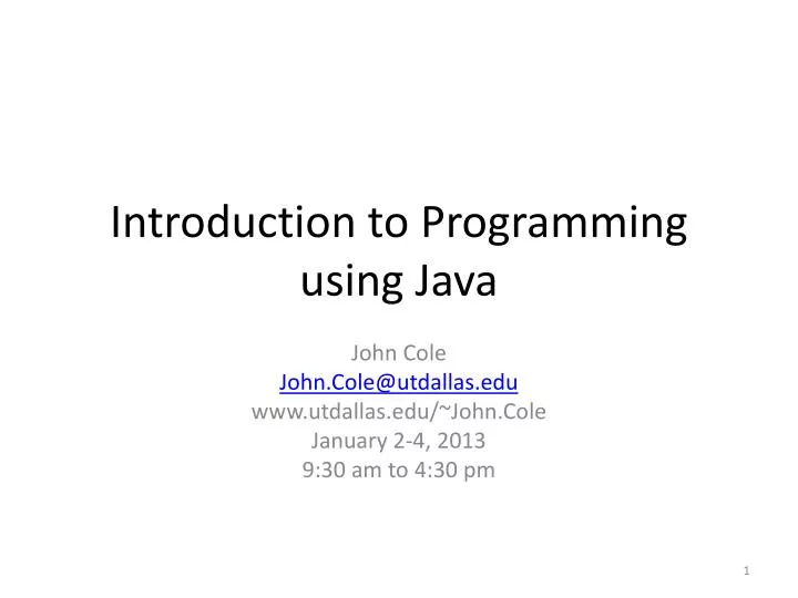 introduction to programming using java n.