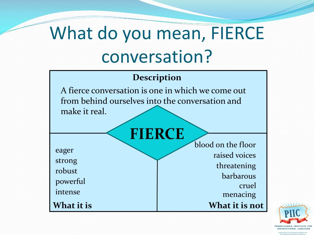 What does it mean to be FIERCE?