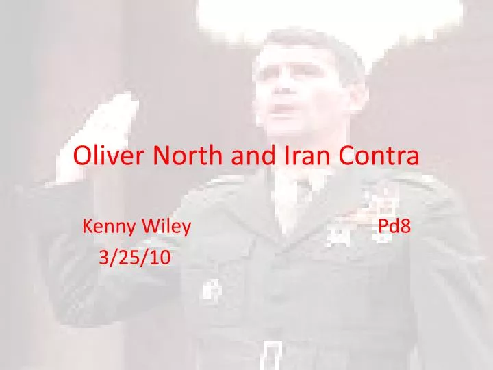oliver north and iran contra n.