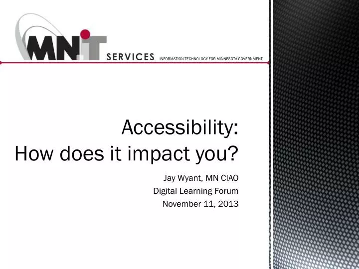 accessibility how does it impact you n.