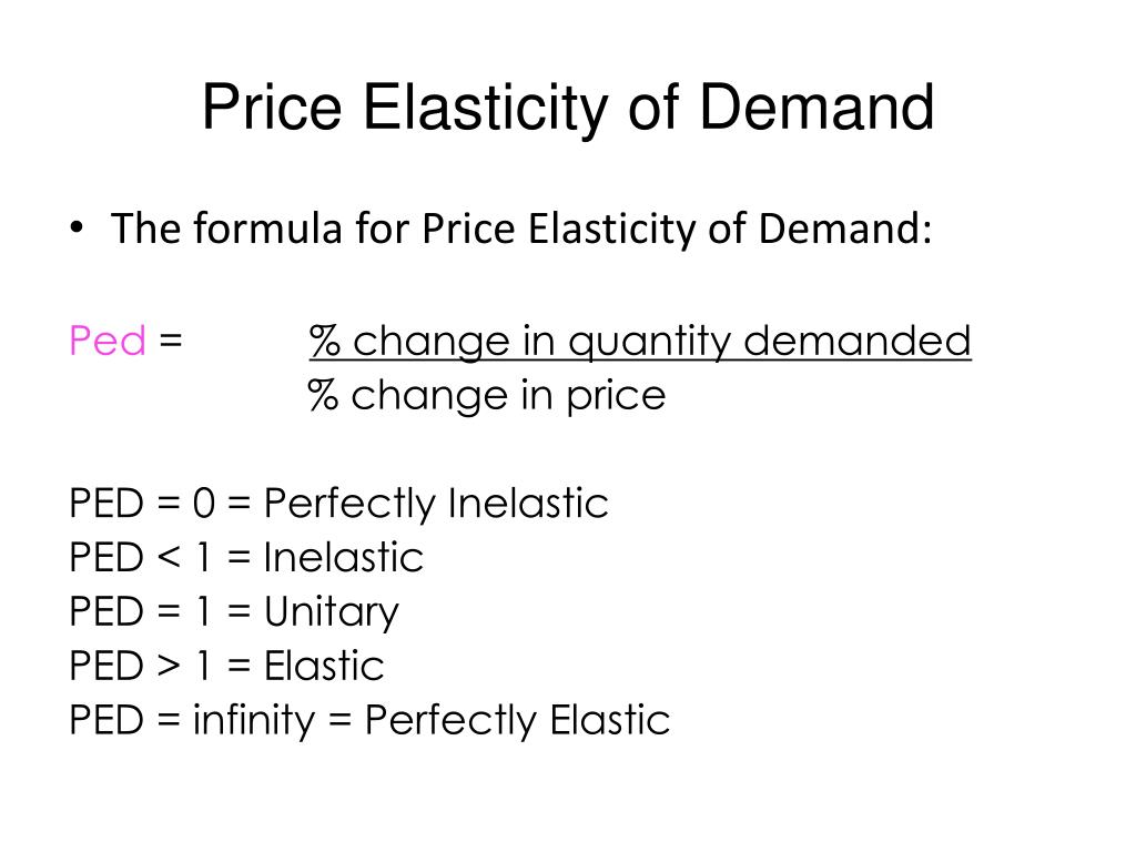 PPT - Price Elasticity of Demand PowerPoint Presentation, free download ...