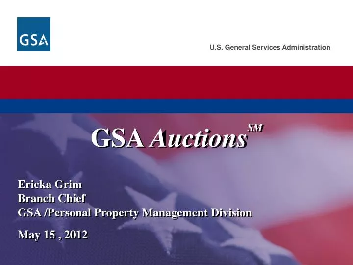 PPT GSA Auctions SM PowerPoint Presentation, free download ID1613857