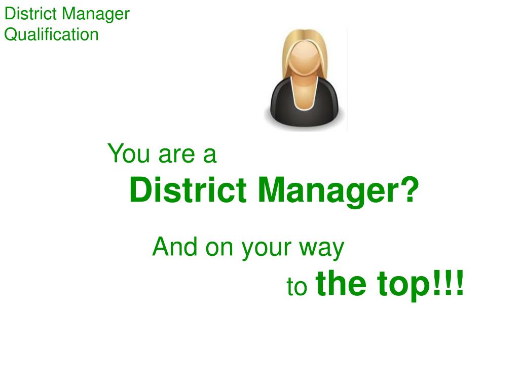 What Is A District Manager Definition