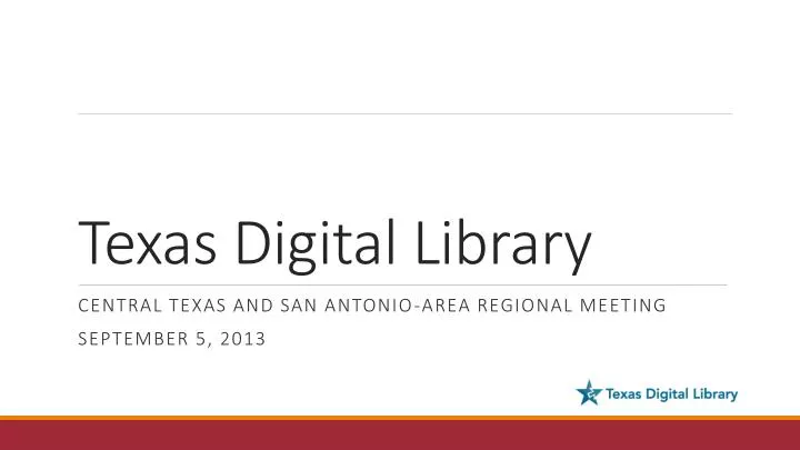 texas digital library n.