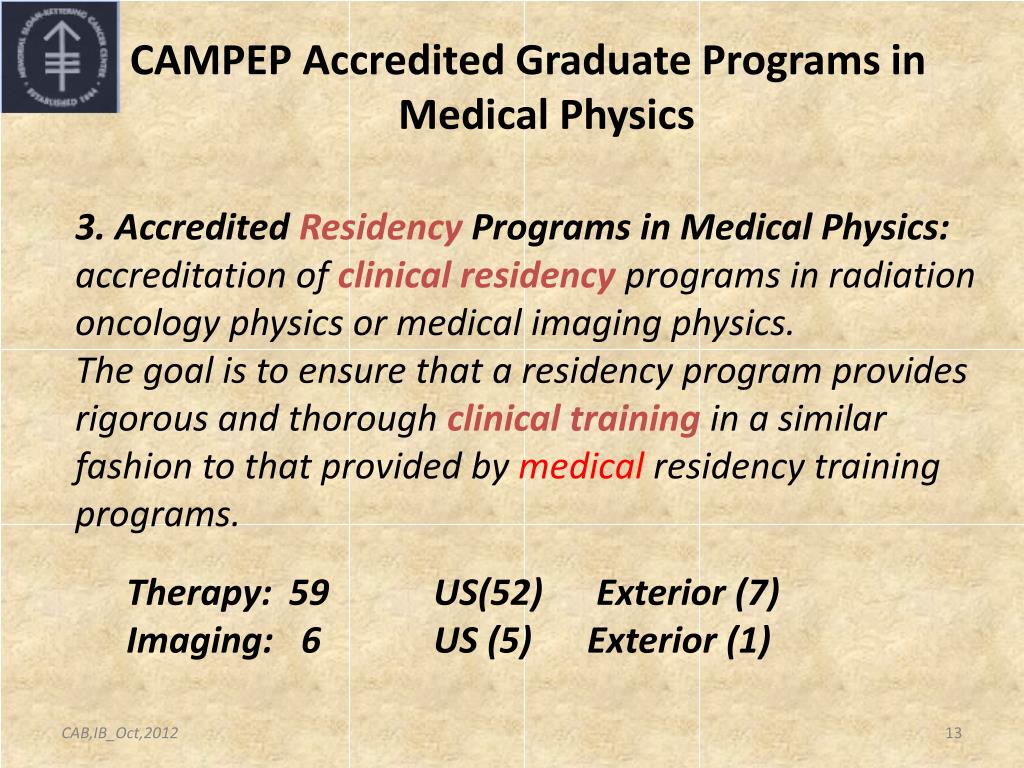 PPT Medical Physics Education programs US and Latin America