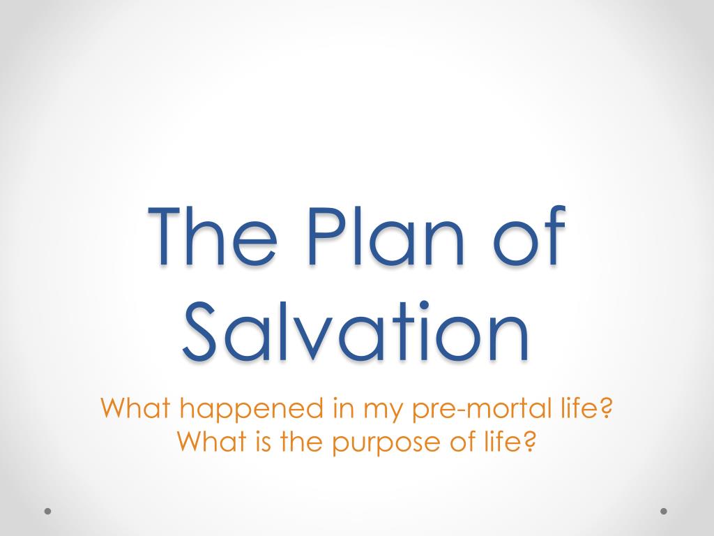 Ppt The Plan Of Salvation Powerpoint Presentation Free Download Id